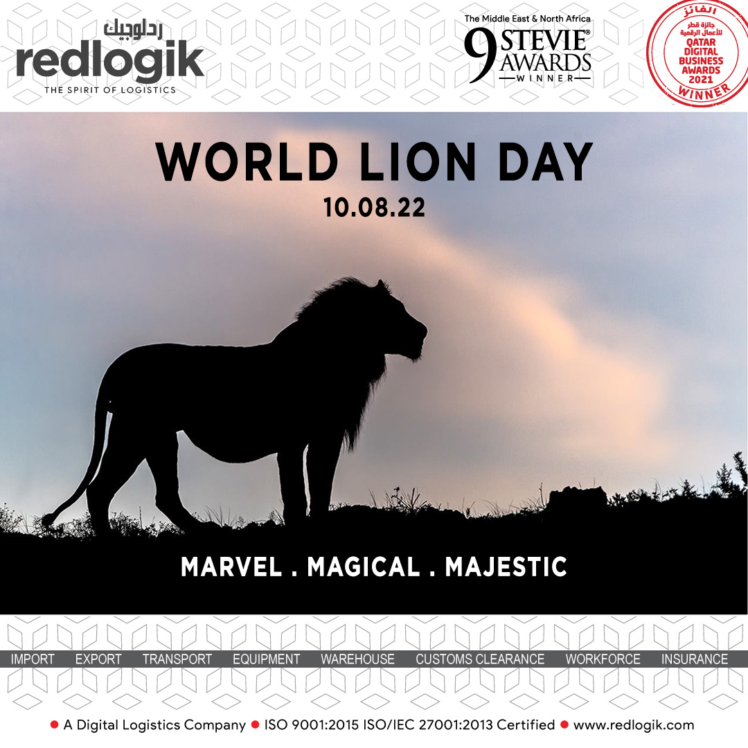 adminRedlogik's tweet photo. Redlogik celebrates the animal kingdom’s most beautiful and fearsome creature, HAPPY WORLD LION DAY-2022
(Photo Courtesy: Gerhard Steenkamp , Renowned Wildlife and Nature Photographer)
#WorldLionDay2022 
#savelions🦁 
#savebigcats
#kingofthejungle🦁
#Redlogik
#Qatar2022 https://t.co/fquu9coRSq