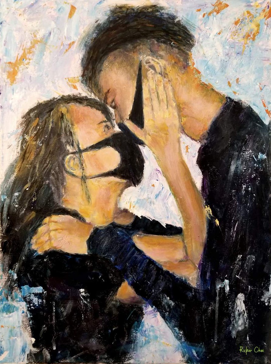 RickerChoi's tweet photo. 3 years ago... 8/11/2019 at Mei Foo MTR station, painting by Ricker Choi https://t.co/xOBMJCgGO9