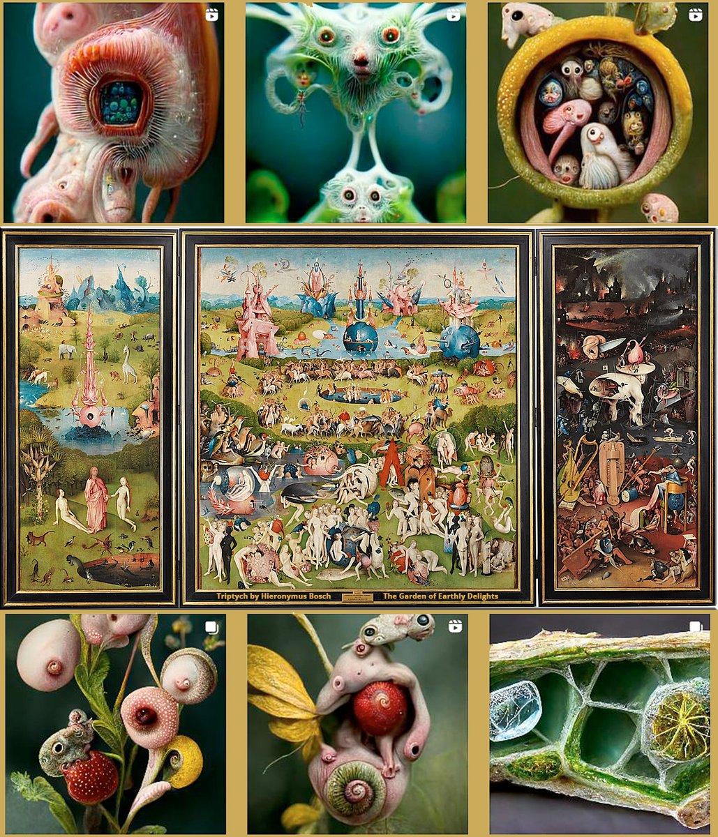 daVinciSecrets's tweet photo. Amazing work by Markos R. Kay @mrk_ism 
FLORA / FAUNA #AI generated video art inspired by the work of Hieronymous Bosch.
See more Markos Kay's #aiartwork on his @Instagram   https://t.co/ZlTfKDnFDu 
Learn more @LinkedIn https://t.co/pyQjEZu5Bl 
#ai #aiart #creativity #art #artist https://t.co/kxs0bitKu5