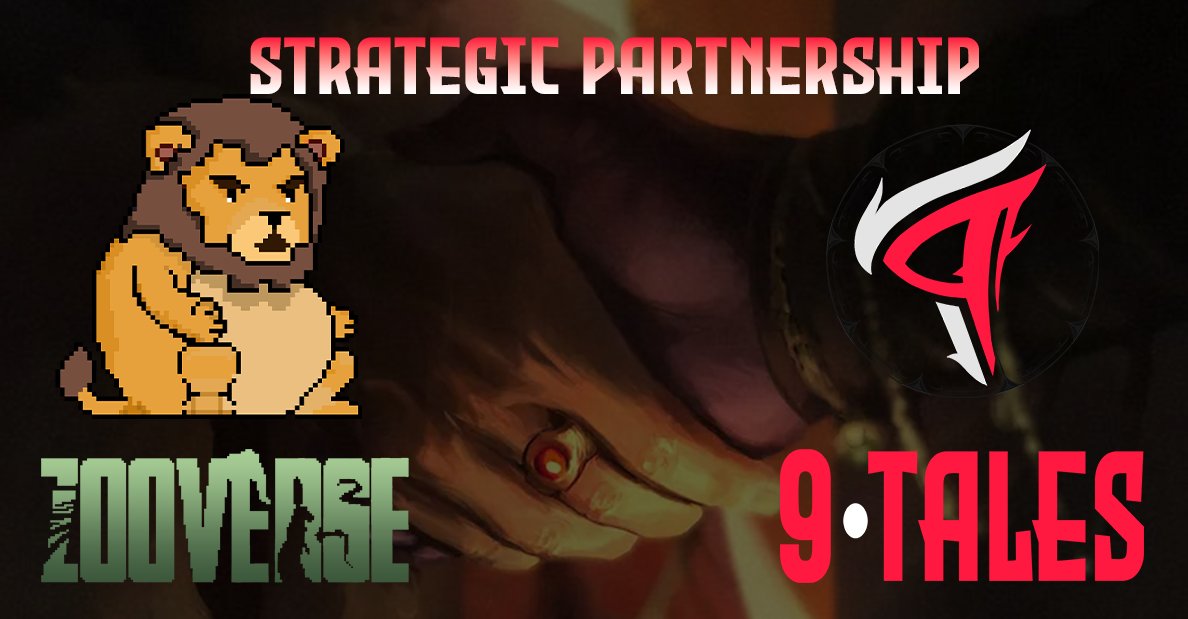 🚨 Zooverse X 9tales 🚨

We are happy to announce our strategic partnership with <a href="/ZooVerseNFT/">ZooVerse</a>

Multiple benefits will be shared :
-Regular joint events
-Alpha calls &amp; security tools
-Custom reporting platform for NFT projects

Welcome to the Zooverse community