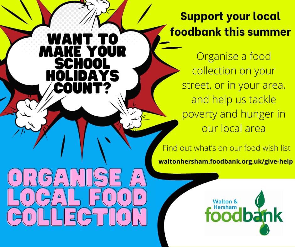 WaltonHershamFdbank (@waltonhershamfb) on Twitter photo Want to support the foodbank this school holidays, organise a collection in your street or amongst your friends. Take a pic of your donation, email it to info@waltonhersham.foodbank.org.uk and we’ll send you a Thank You certificate! 🤩 Want to support the foodbank this school holidays, organise a collection in your street or amongst your friends. Take a pic of your donation, email it to info@waltonhersham.foodbank.org.uk and we’ll send you a Thank You certificate! 🤩