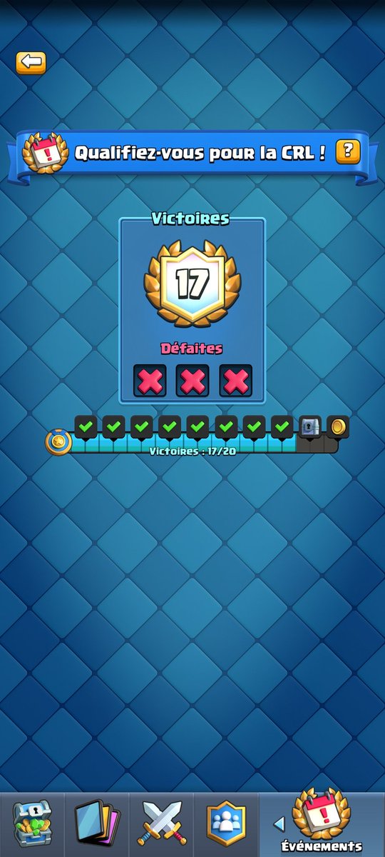 Bon c'est aussi le badge sur le nouveau petit compte regret sur une game que je perd parce que je fait une erreur Idiote mais bon les badges sur les 2 comptes c'est ce qui compte même si c'est pas 20 je rappelle c'est le deuxième defie crl que je fait du jeu