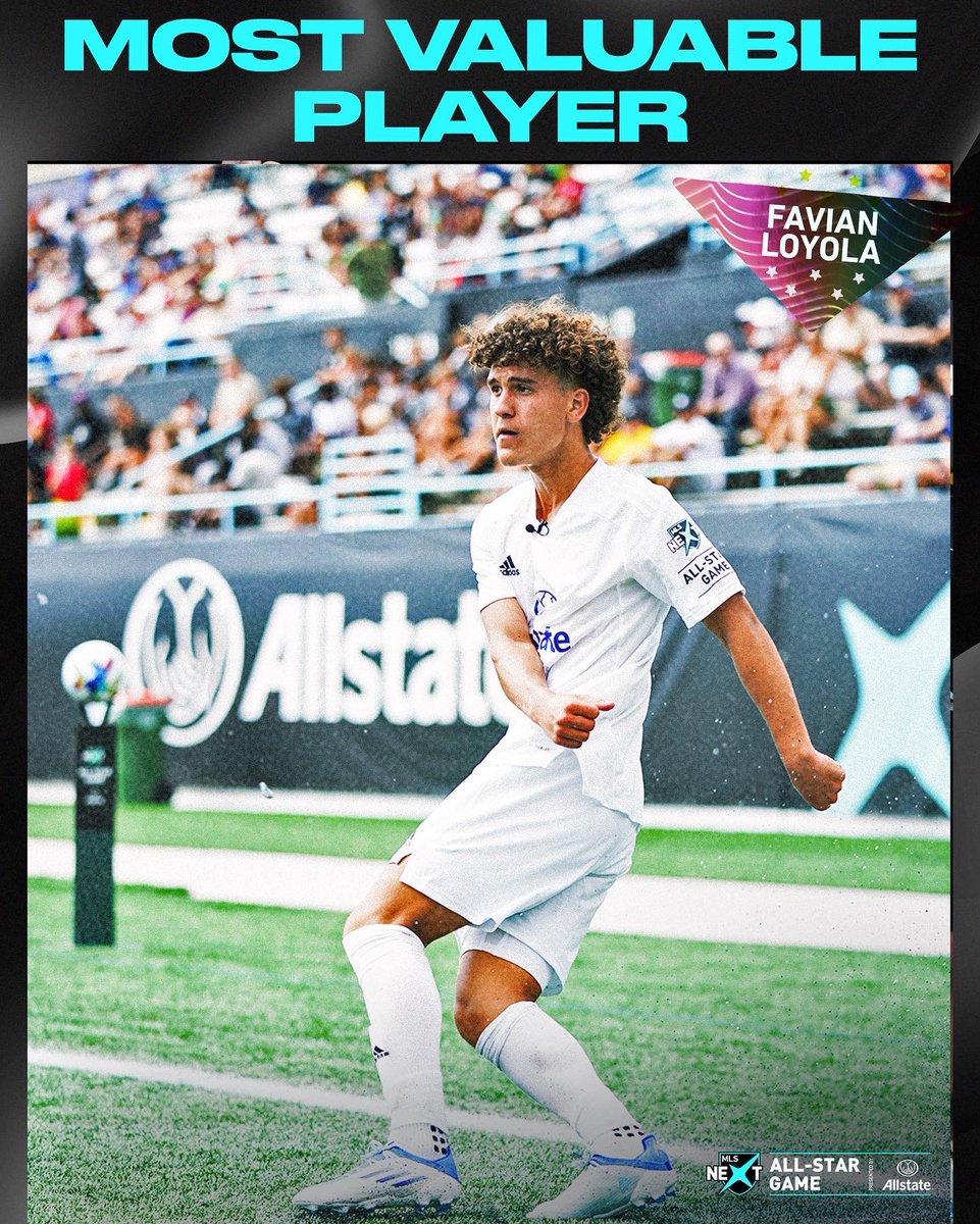 MLSNEXT's tweet photo. The proper way to spell Favian Loyola is H-I-M. 🏅

The Orlando City SC playmaker was named MVP in the inaugural MLS NEXT All-Star Game.

@Allstate | #MLSNEXTAllStar https://t.co/nzddUaZExT