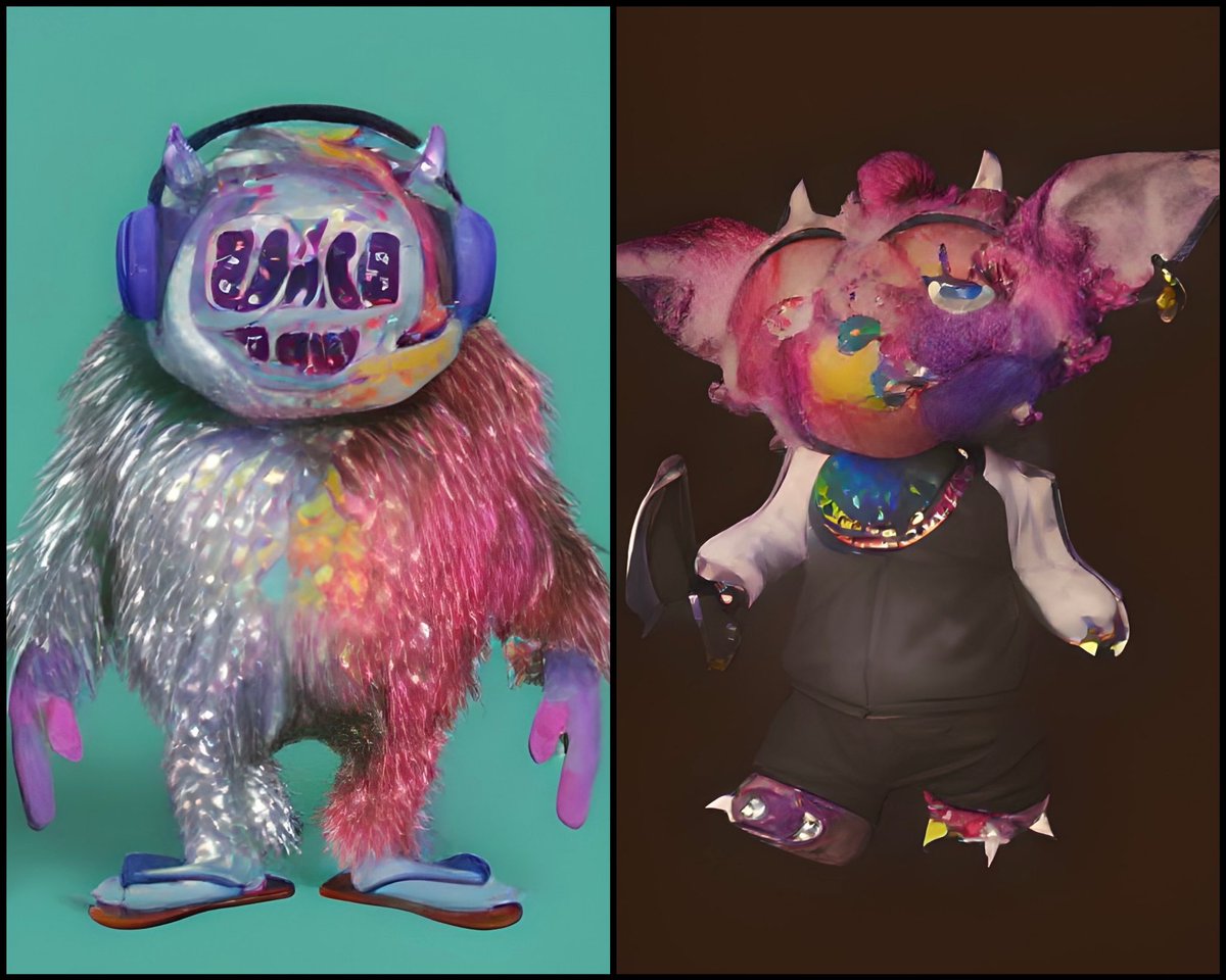 In celebration of the #WeekOfTheYeti and #WelcomeToTheYetiverse
I present to thee Psychedelic #RockSteadyYeti and his HipHop sidekick #NotoriousOG #HellYeti #LFSno @Super_Yeti @YetiSnoDemon 🥶😈🎨🖌