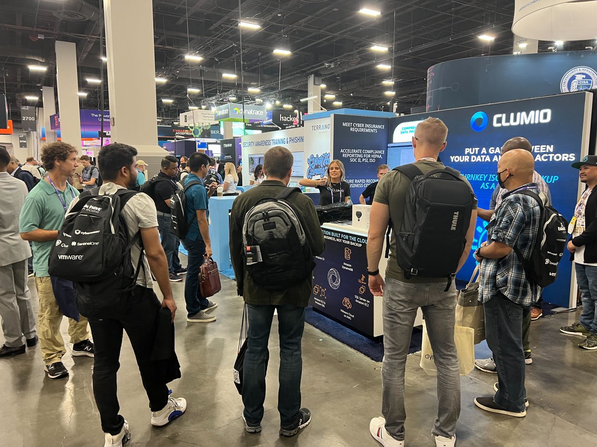 We are LIVE at Black Hat USA! Come by booth 2700 to get your own Clumio black hat, and visit with our VP of Cloud Security (and adviser to RSA), Glenn Mulvaney. See you there!

#BlackHatUSA2022 #CloudBackup #DataProtection
