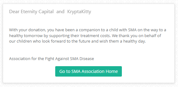 Hey #nftcommunity.

Today i am very happy to make good thing in my life.
Today we can be sure that we can do good.

Thank you <a href="/nfteternity/">Eternity Capital</a> and <a href="/KryptaKitty/">⚡️🐈‍⬛KryptaKitty.eth ⚡️🇬🇧🖌️</a>.
With your support i can do this. I dedicate this to you because you deserve it. Much love to you all.

#nft #NFTCommunity