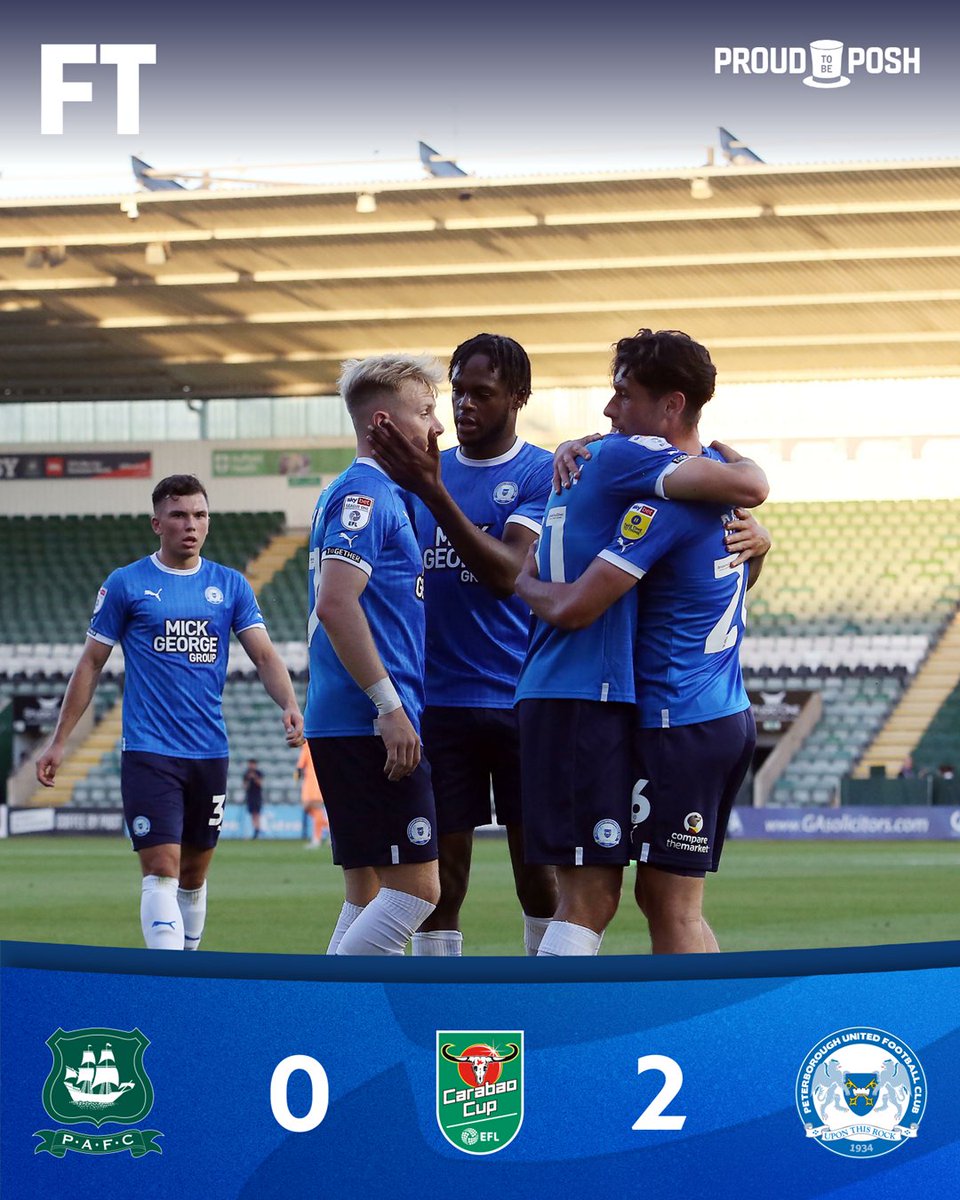 theposh's tweet photo. Into 🎩 for the next round of the Carabao Cup 💪

🟢 0 - 2 🎩 | #PLYPET https://t.co/zBprs3MdxQ