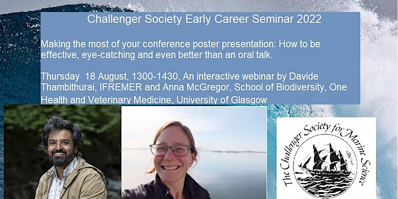 Challenger Society (@challengersoc) on Twitter photo Just in time for #Challenger150 at <a href="/NHM_London/">Natural History Museum</a>, our next #ECR seminar is about making effective poster presentations. Come join <a href="/AENMcGregor/">Anna McGregor</a> of @UofG_SBOHVM & <a href="/ThambithuraiD/">Davide Thambithurai</a> <a href="/Ifremer_fr/">Ifremer 🌊</a> next Thursday 18 August. Bring your own posters for tips!
Register: eventbrite.com/e/making-the-m… Just in time for #Challenger150 at <a href="/NHM_London/">Natural History Museum</a>, our next #ECR seminar is about making effective poster presentations. Come join <a href="/AENMcGregor/">Anna McGregor</a> of @UofG_SBOHVM & <a href="/ThambithuraiD/">Davide Thambithurai</a> <a href="/Ifremer_fr/">Ifremer 🌊</a> next Thursday 18 August. Bring your own posters for tips!
Register: eventbrite.com/e/making-the-m…
