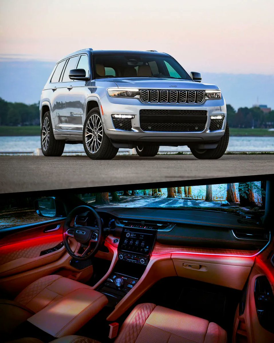 ChryslerCun's tweet photo. Vive cada aventura al máximo y personaliza el interior de 3 filas de #Jeep #GrandCherokee con su iluminación ambiental led en 5 colores. https://t.co/CCyfYqLLDp