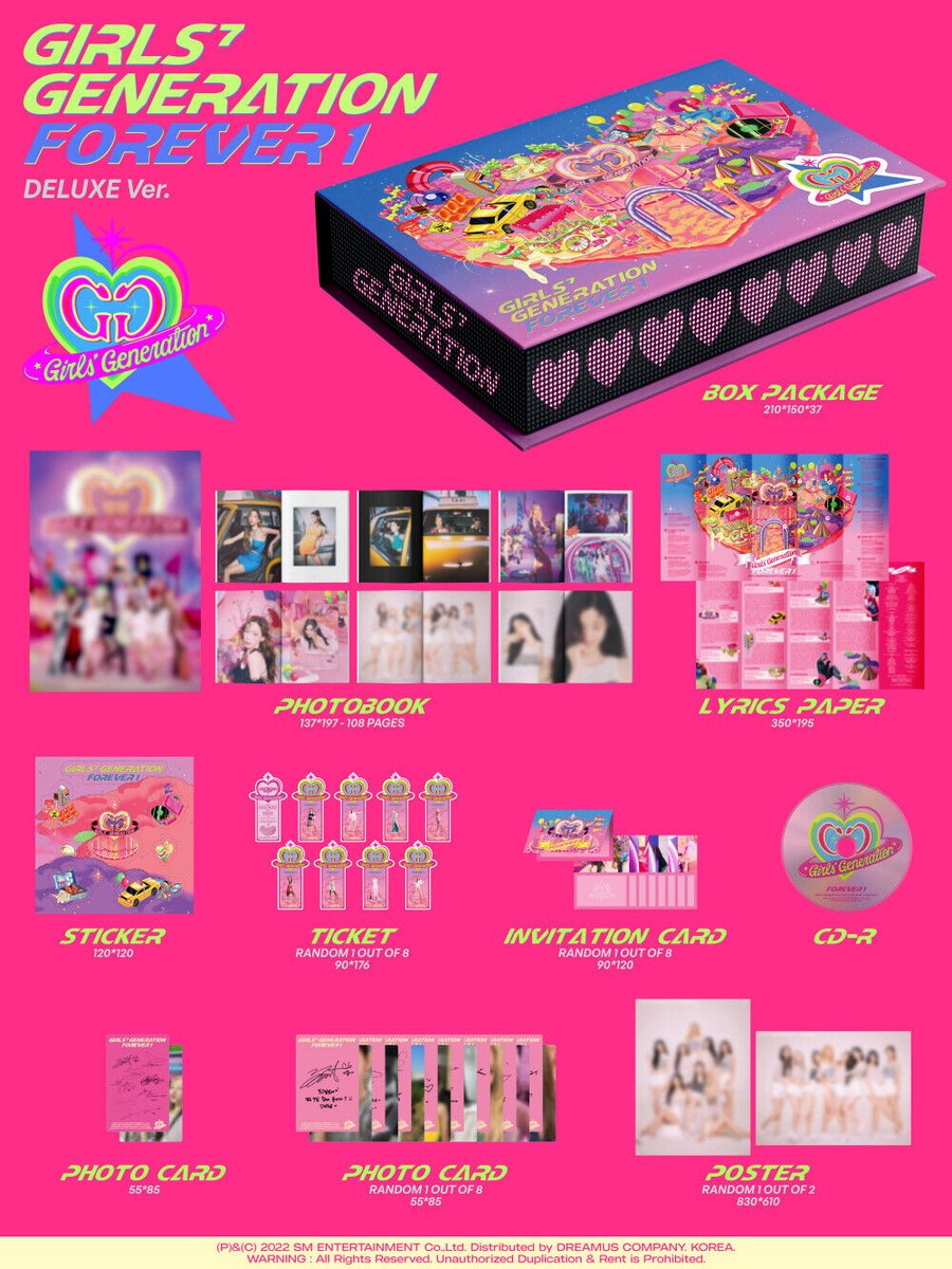 البوم فرقة سنسد Girls' Generation - FOREVER
النسخ :

[STANDARD ver.] 
السعر بالريال السعودي 140

[DELUXE ver.]
السعر بالريال السعودي 150