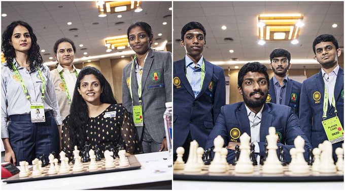 C_T_Lakshmanan's tweet photo. Congrats to all the winners of the Chess Olympiad 2022 🥇🥈🥉
A proud moment for India and Tech Mahindra! 🇮🇳
Well done Kings & Queens, proud of you! ♟
#FanNxtNow #ChessNXT #ThankYou
@tech_mahindra @C_P_Gurnani @FIDE_chess @aicfchess @chennaichess22 https://t.co/n5VcFS8fyx