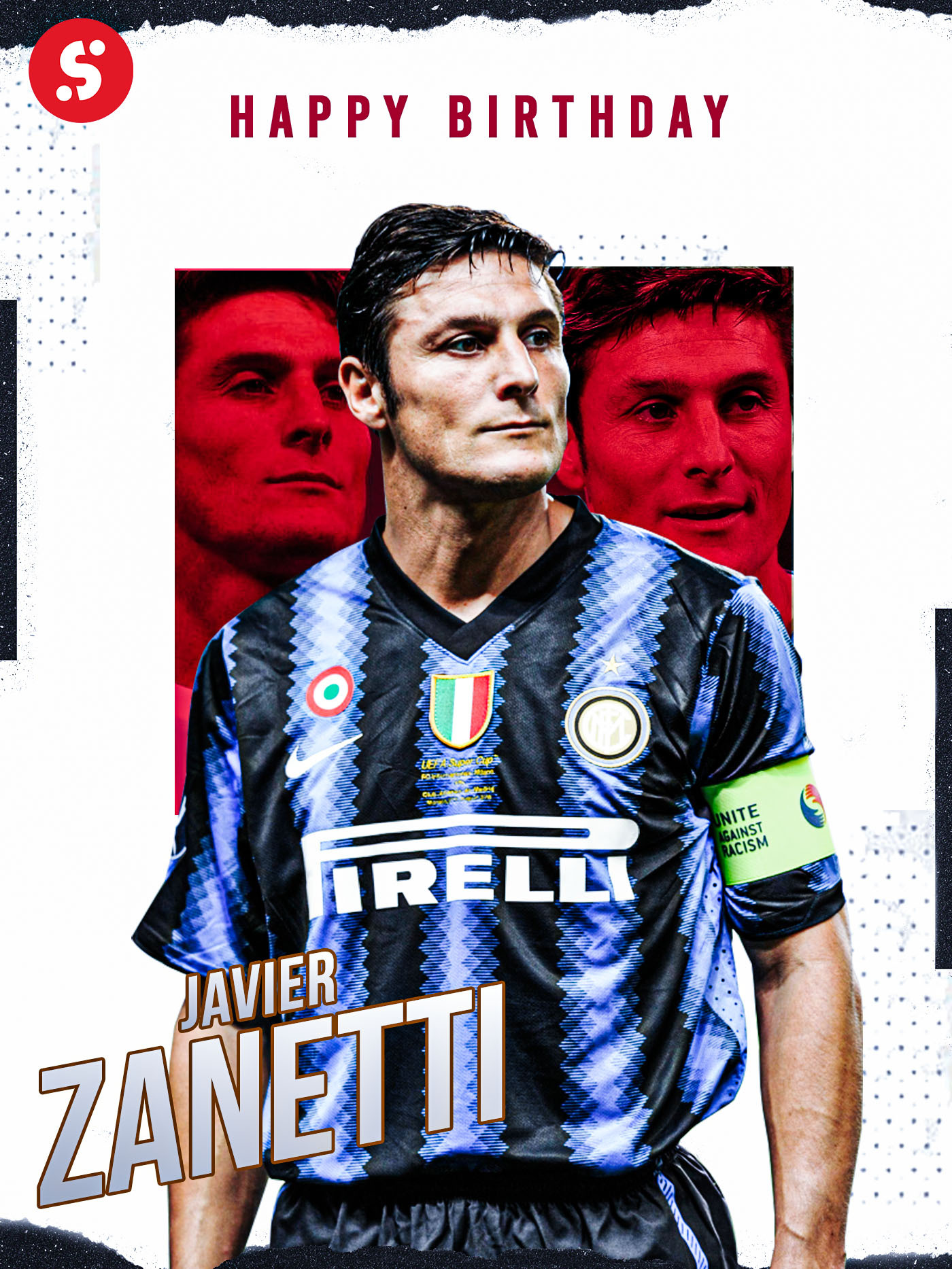 Happy 49th birthday to Javier Zanetti!    Inter Milan legend    