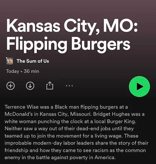 “Neither saw a way out of their dead-end jobs until they teamed up to join the movement for a living wage.” Listen to the latest from #thesumofuspod to hear from Missouri Worker Center leaders Terrence and Bridget. #fightfor15 #moworkers #unionsforall

buff.ly/3SIi1mb