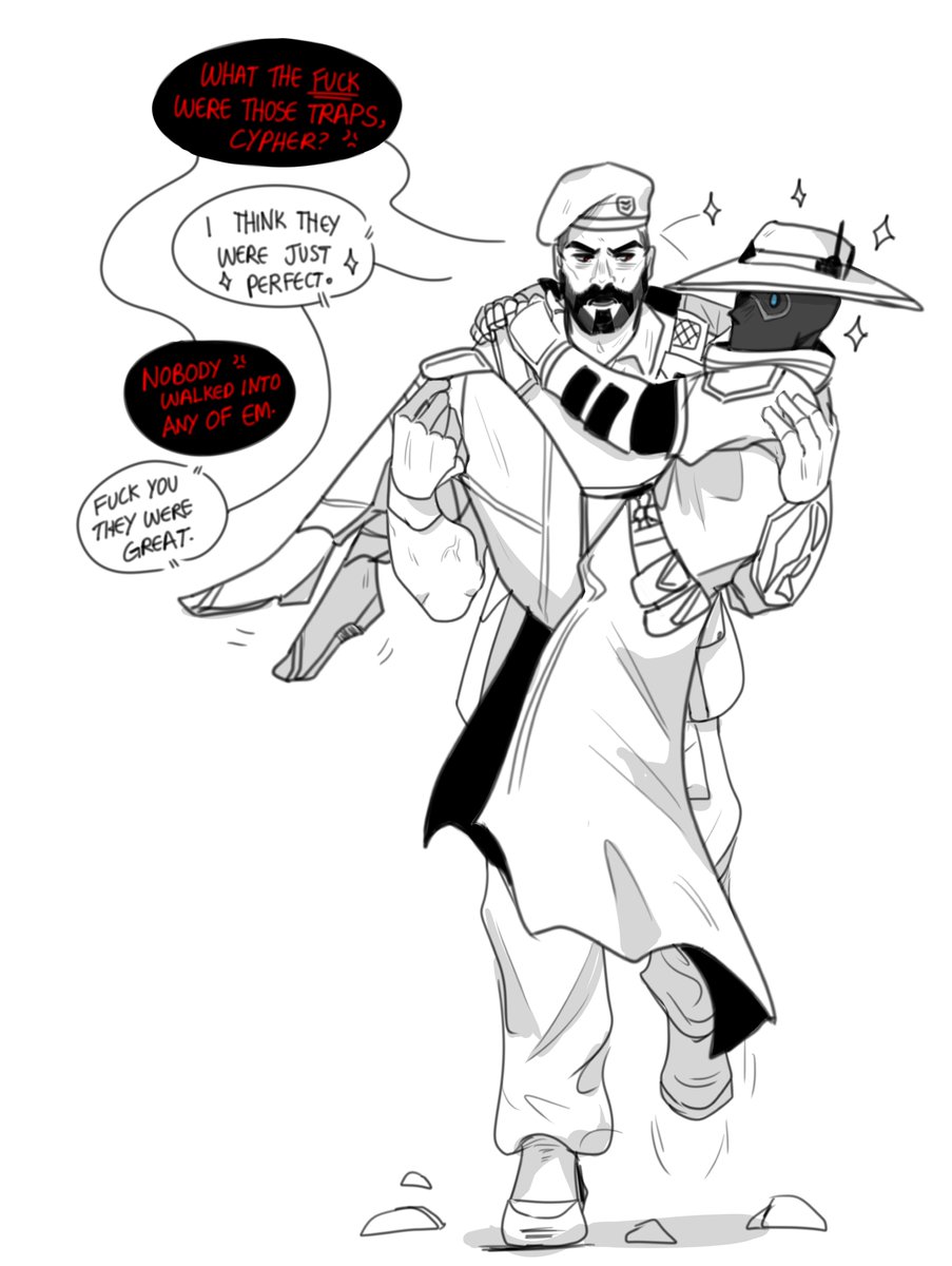 not_Craftt's tweet photo. Met this brim in game this is where my enemies to lovers trope begins.
#VALORANT #ValorantArt #Brimstone #Cypher #art https://t.co/FiaAUO41RI