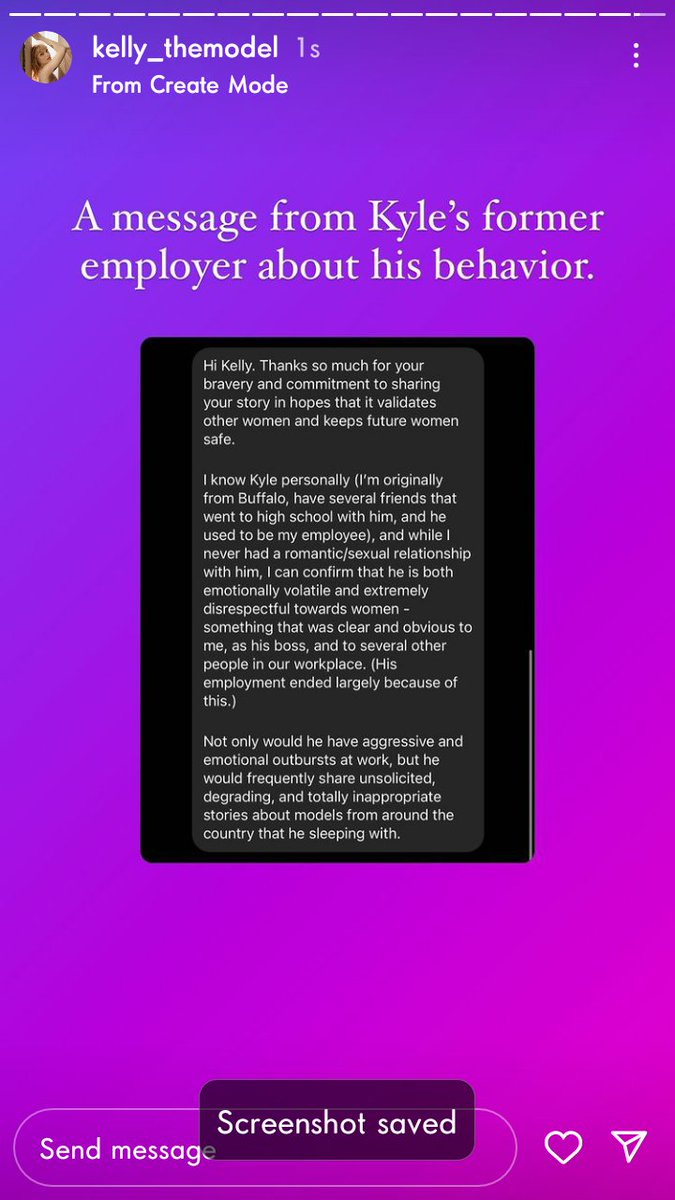noyaaa222's tweet photo. More proof that Kyle Fraser is a predator. He shouldn't be on the show! These messages are from women who came forward and shared their experiences. Even his former employer talked about his behavior. They better get him away from Deb!
#loveislandusa https://t.co/e5nZM1sQTg