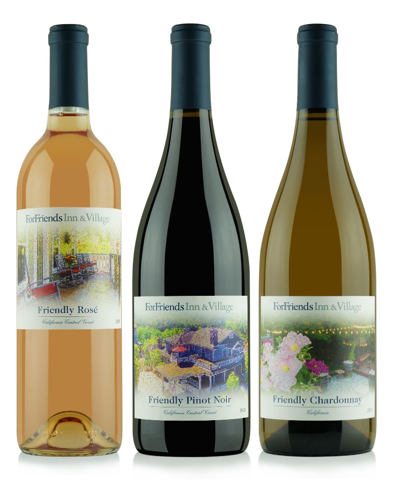 ForFriendsInn's tweet image. 🍷 Say Hello to Friendly Pinot, Rose, and Chardonnay - eepurl.com/h8xyof