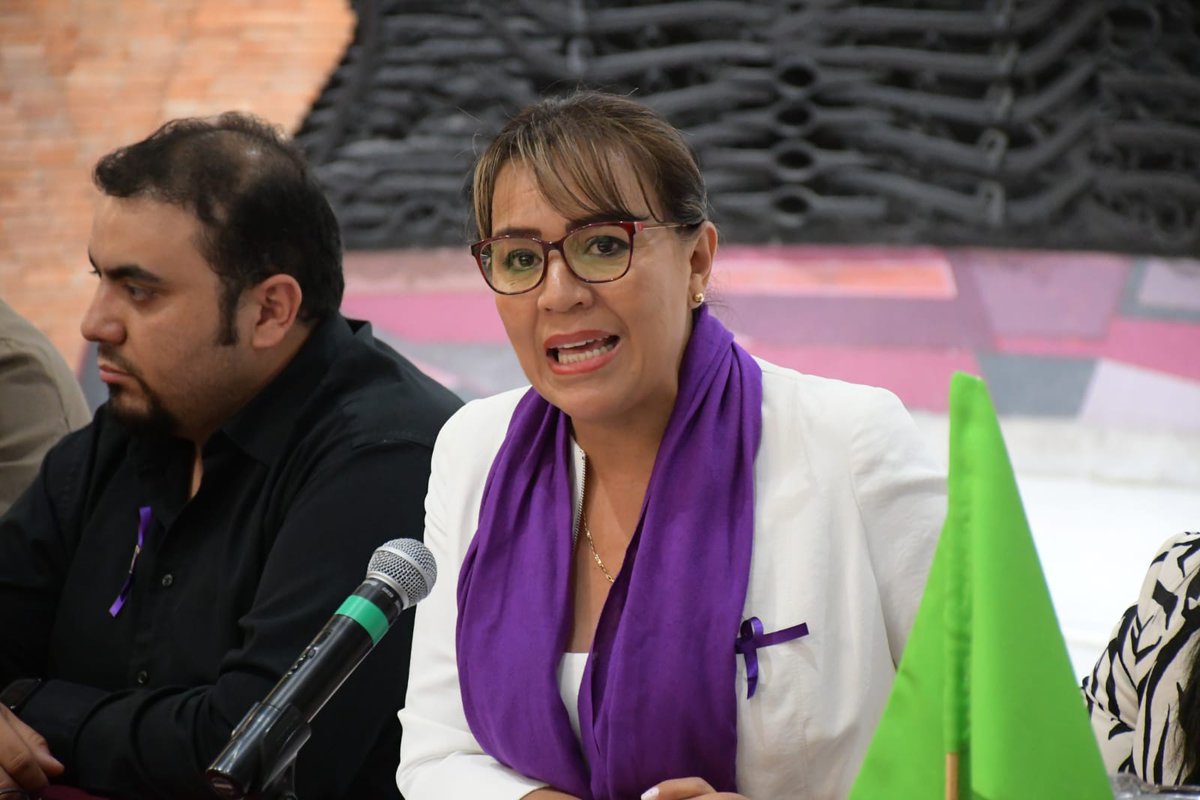 DipsMorenaZac's tweet photo. Las diputadas de #MORENA, #PES, #PANAL y #PVEM presentaron una iniciativa de Reforma Constitucional para que los generadores de violencia y deudores alimentarios no puedan participar en procesos de elección popular. https://t.co/QCF7z8zYgj