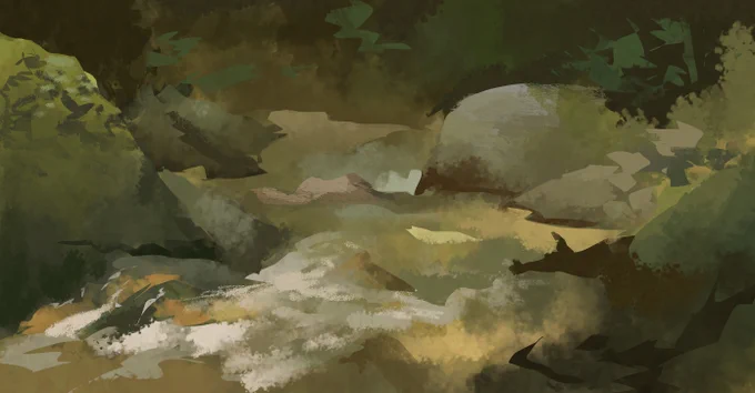 plein air paintings are hard  