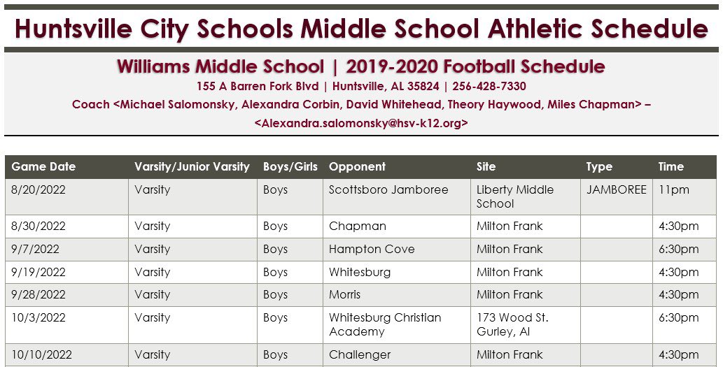 Williams Middle School tweet media