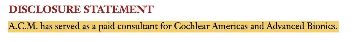 Brief thread about the Annual Review of Linguistics Cochlear Implant article which was not about linguistics, but rather about the success rate in adult and child cochlear implant use where success rate was defined as...spoken language ability. Let's start with this third author