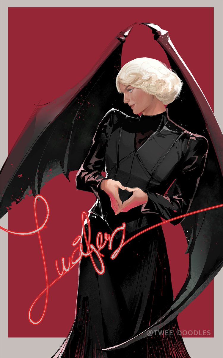 「Practice painting of Lucifer from the #T」|Tweedsのイラスト