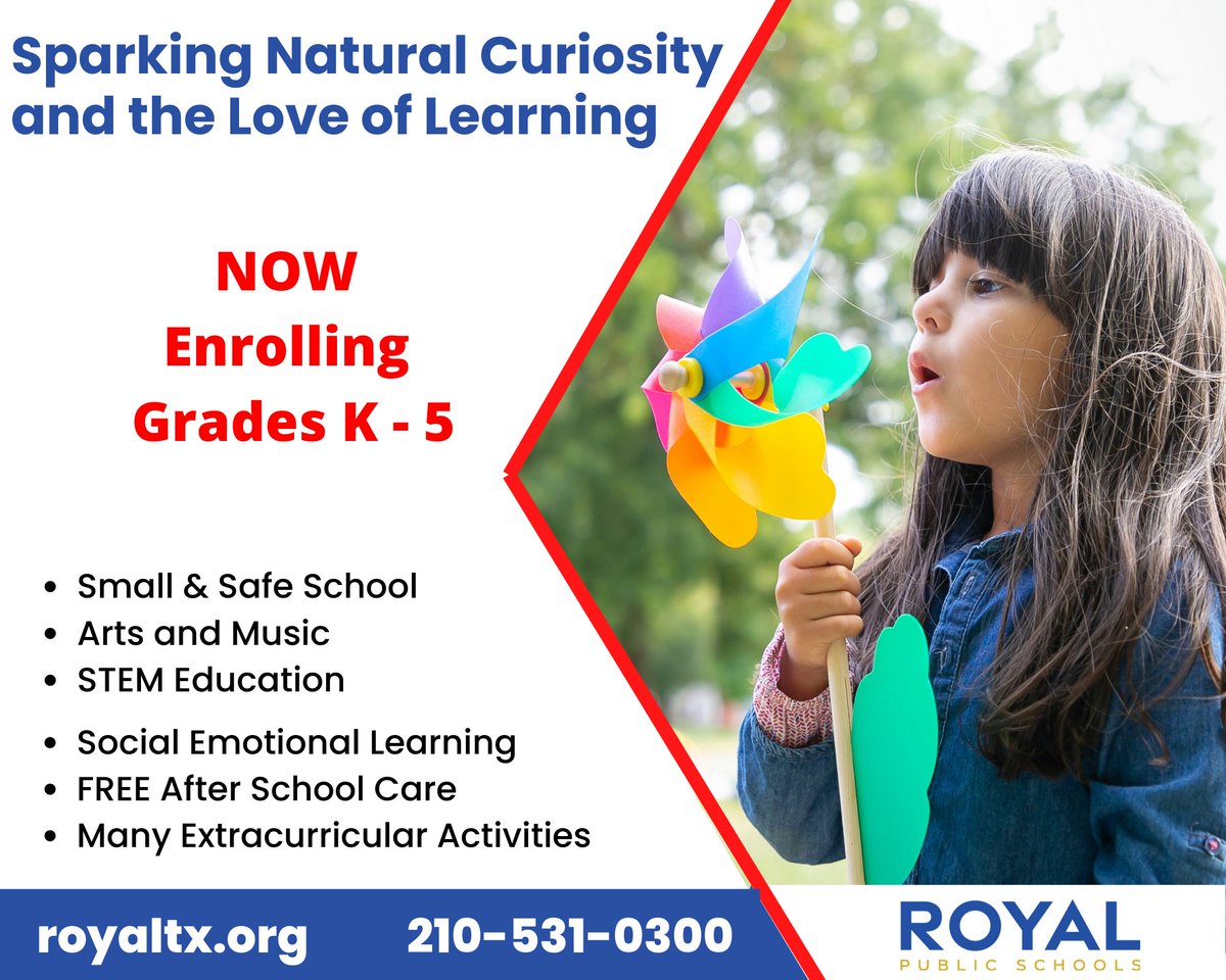 <a href="/MyRoyalSchools/">Royal Public Schools</a> is a one-of-a-kind neighborhood public school – always tuition-free. For more info, visit: royaltx.org. #LiveFromTheSouthside