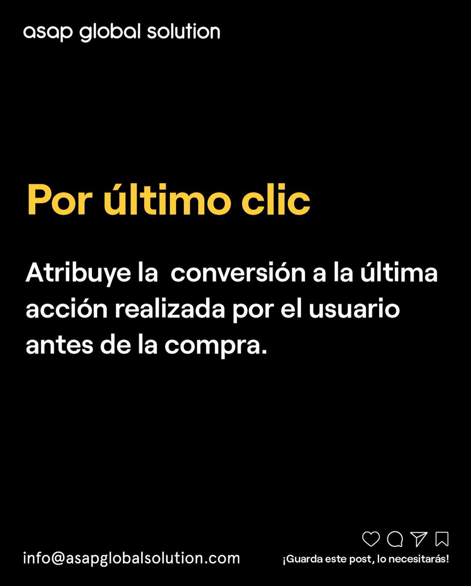asapglobal10's tweet photo. ¿Qué son los modelos de atribución? 🏆

💸 Consistirán en un conjunto de reglas empleadas para comprobar qué canales del marketing de las rutas de conversión reciben un crédito por una compra. ¡Aquí te mostramos 3 ejemplos! https://t.co/7qx6UObUai