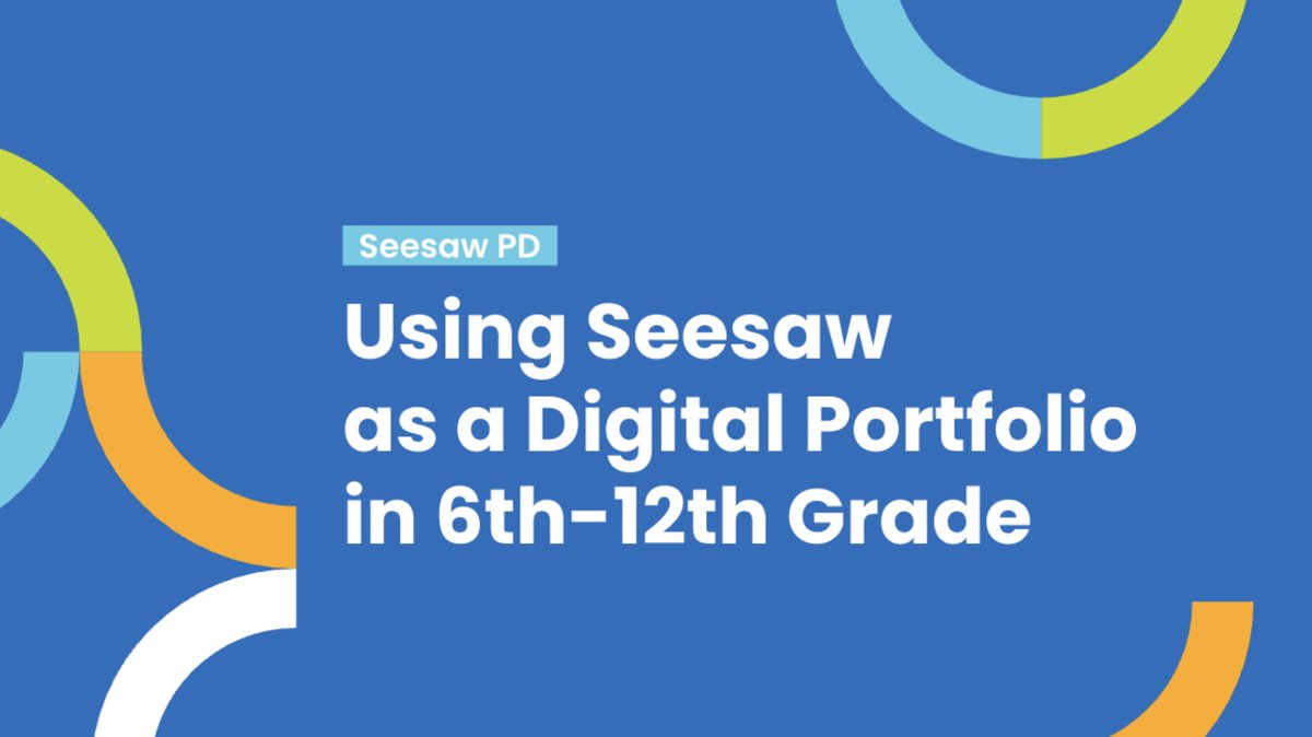 A great way to get started building student voice and community is Using <a href="/Seesaw/">Seesaw</a> as a Digital Portfolio. Come learn from Allie McIntyre. New to Seesaw? Learn the basics prior to this session at learn.seesaw.me. #ddd22; #WeAreSFUSD #assessmentforlearning