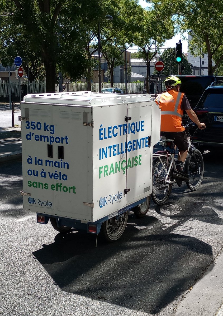 Oh la belle @K_Ryole #CycloLogistique #livraison #vélut #solutionvélo #dernierkilomètre #dernierkm #Lyon