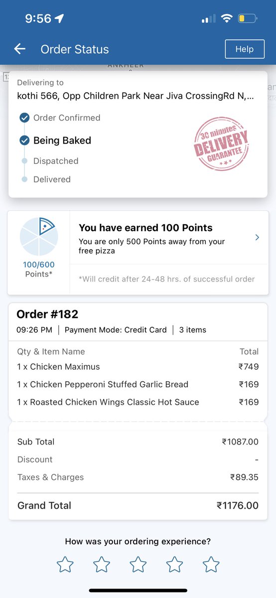 bhatnagarankit2's tweet photo. @dominos @dominos_india   Fail to understand when the payment is made in advance, how come every time the food delivery is delayed.  #30minutedelivery https://t.co/So2gVppJpe