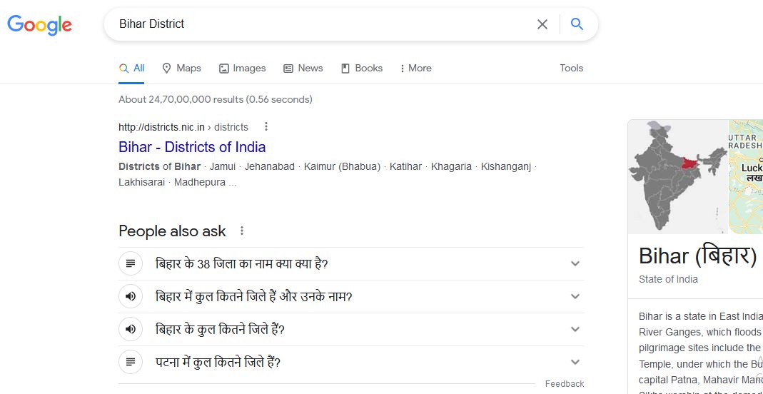 Google now trying a voice system for "People also ask"