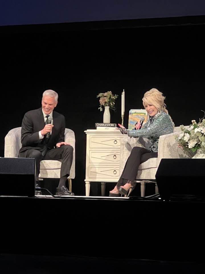 MarshalluPres's tweet photo. Dolly is one-of-a-kind. The Dolly Parton Imagination Library, in partnership with Marshall University’s June Harless Center, the Governor’s Office and the WV Department of Education are making a real difference in advancing early childhood literacy!

This moment captures it all… https://t.co/Gax2UNoFYK