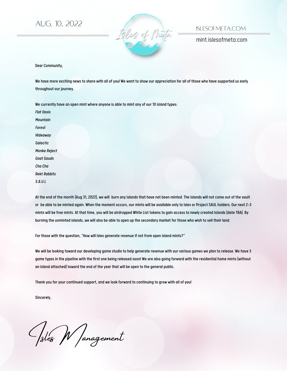 IslesofMeta's tweet photo. ✨ANNOUNCEMENT✨ https://t.co/uLf6oGV3J9