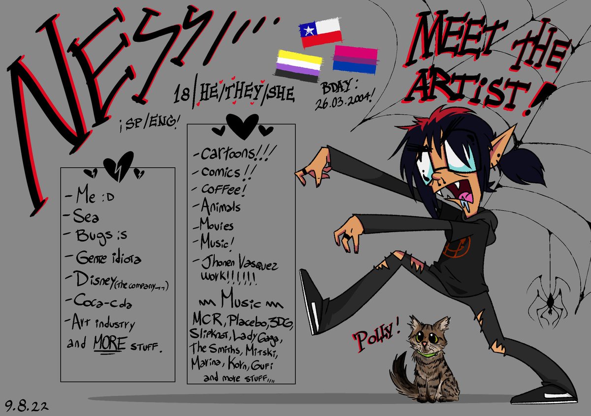 vampache_'s tweet photo. MEET THE ARTIST!!!! 
personalmente AMO como quedó,,
quiero ser una caricatura dios mío😢

#meettheartist #cartoons #artistachileno #originalart https://t.co/YtmLCKbgTF