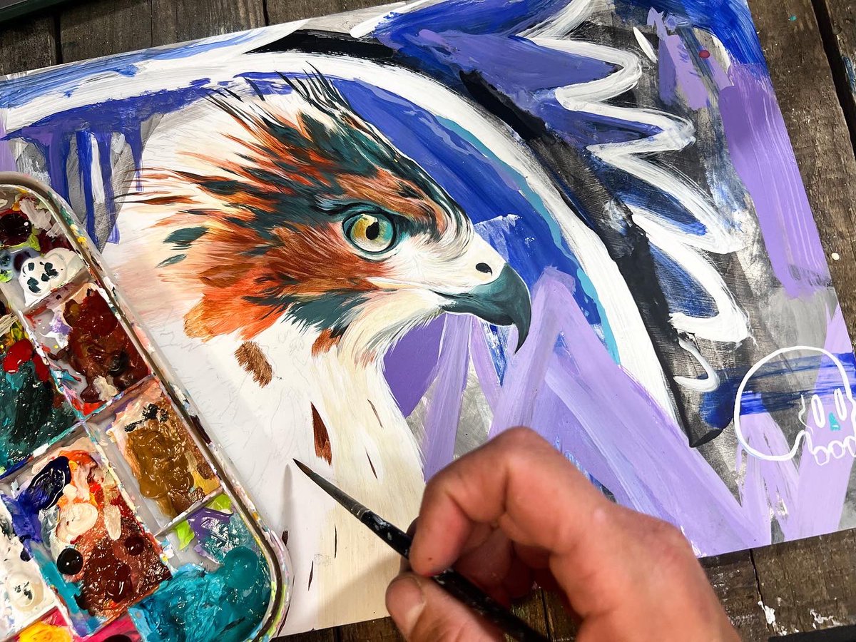 Mia0Hawk's tweet photo. Work in progress #art #hawk https://t.co/TN5r32Jtcn