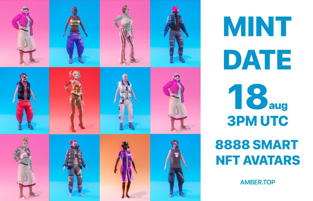 🚨ANNOUNCEMENT🚨

We are happy to announce the mint date!
🔔Make sure you set a reminder💞
#MintingSoon #MetaverseNFT #GameNFT #NEAR #Amber #avatars