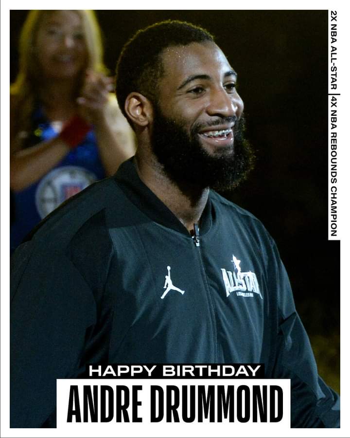Join us in wishing Andre Drummond of the Chicago Bulls a HAPPY 29th BIRTHDAY! 