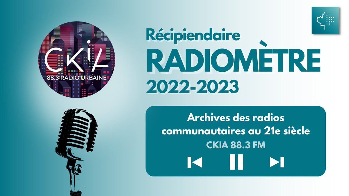 Merci au @crfcfcrc (Fonds Canadien de la Radio communautaire). Grâce au programme #Radiomètre , nous pourrons explorer et valoriser les archives radio !#radio #archives #Quebec #villedequebec