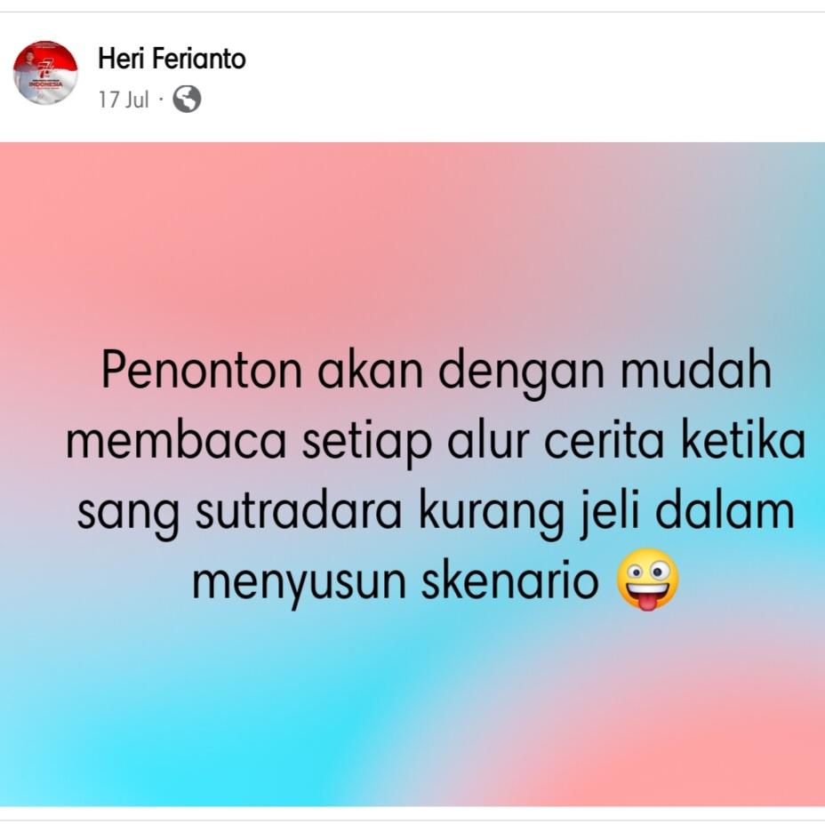 Kegagalan sang sutradara dalam menyusun skenario mengakibatkan sinetron bangkrut 🤪 ... Terkuak sudah ... 😫

m.facebook.com/story.php?stor…