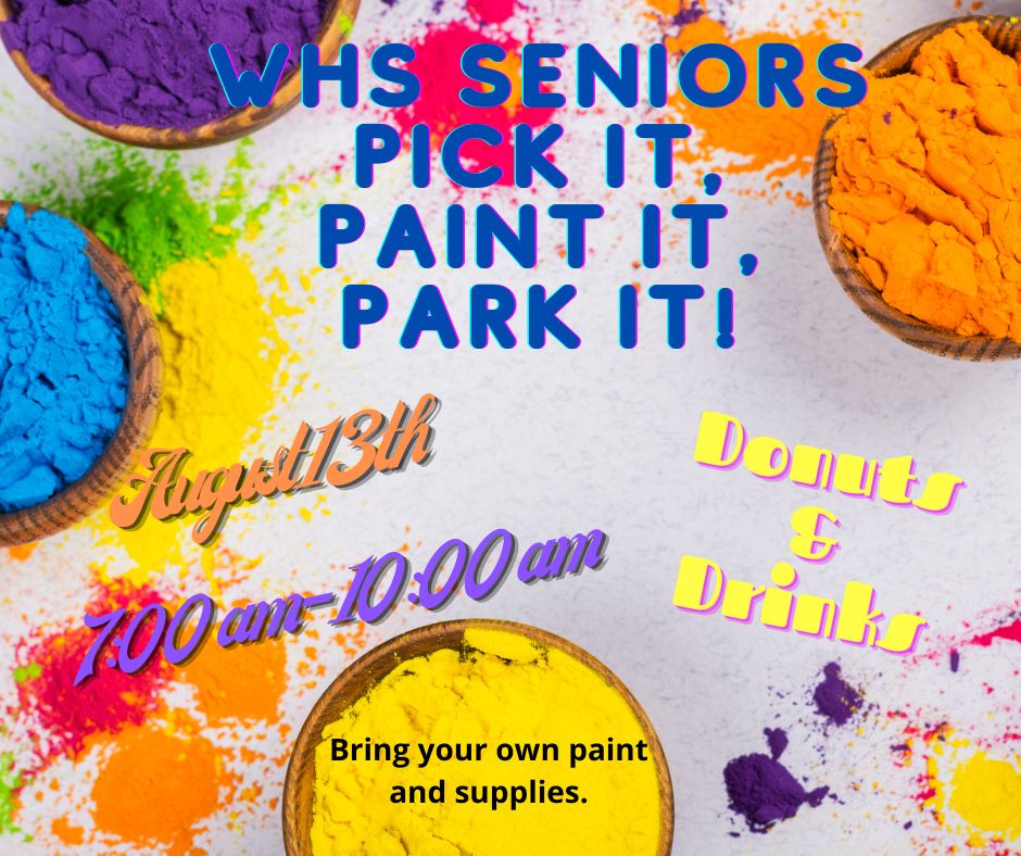 Seniors, come paint and party with us Saturday morning!🦘💙 #RoosRising #RooNation #BeARoo @WeatherfordISD