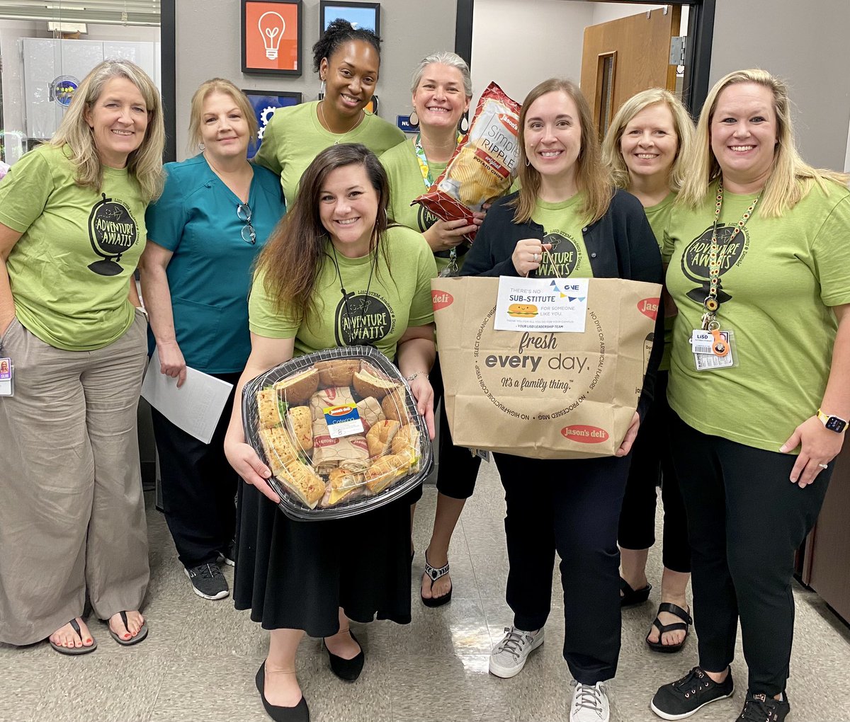 Heather Shorter (@heathershortfro) on Twitter photo Thank you <a href="/LewisvilleISD/">Lewisville ISD</a> Leadership for ensuring we slow down long enough to enjoy a delicious lunch on the first day of school! The <a href="/Donald_ES/">Donald Elementary</a> office team appreciate your love and support! 💕 #OneLISD Thank you <a href="/LewisvilleISD/">Lewisville ISD</a> Leadership for ensuring we slow down long enough to enjoy a delicious lunch on the first day of school! The <a href="/Donald_ES/">Donald Elementary</a> office team appreciate your love and support! 💕 #OneLISD