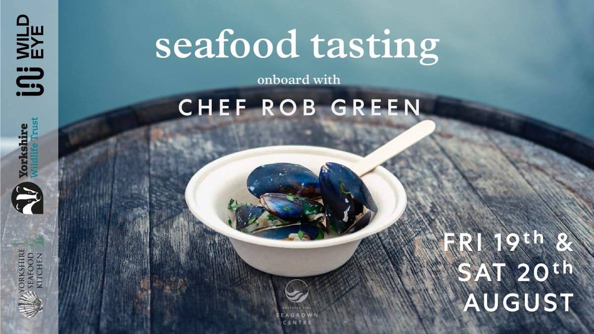seagrowncentre (@seagrowncentre) on Twitter photo Seafood tasting with <a href="/RobGreenchef/">ROB GREEN</a> is back onboard Aug 19th & 20th!
Onboard:
📍 MV Southern Star, Vincent Pier, Scarborough Harbour. YO12 7NF
📆 Friday 19th & Sat 20th August
🎫 FREE EVENT - no need to book!
Wild Eye event in partnership with <a href="/YorksWildlife/">Yorkshire Wildlife Trust - follow us on Bluesky 🦋</a> and <a href="/RobGreenchef/">ROB GREEN</a> Seafood tasting with <a href="/RobGreenchef/">ROB GREEN</a> is back onboard Aug 19th & 20th!
Onboard:
📍 MV Southern Star, Vincent Pier, Scarborough Harbour. YO12 7NF
📆 Friday 19th & Sat 20th August
🎫 FREE EVENT - no need to book!
Wild Eye event in partnership with <a href="/YorksWildlife/">Yorkshire Wildlife Trust - follow us on Bluesky 🦋</a> and <a href="/RobGreenchef/">ROB GREEN</a>