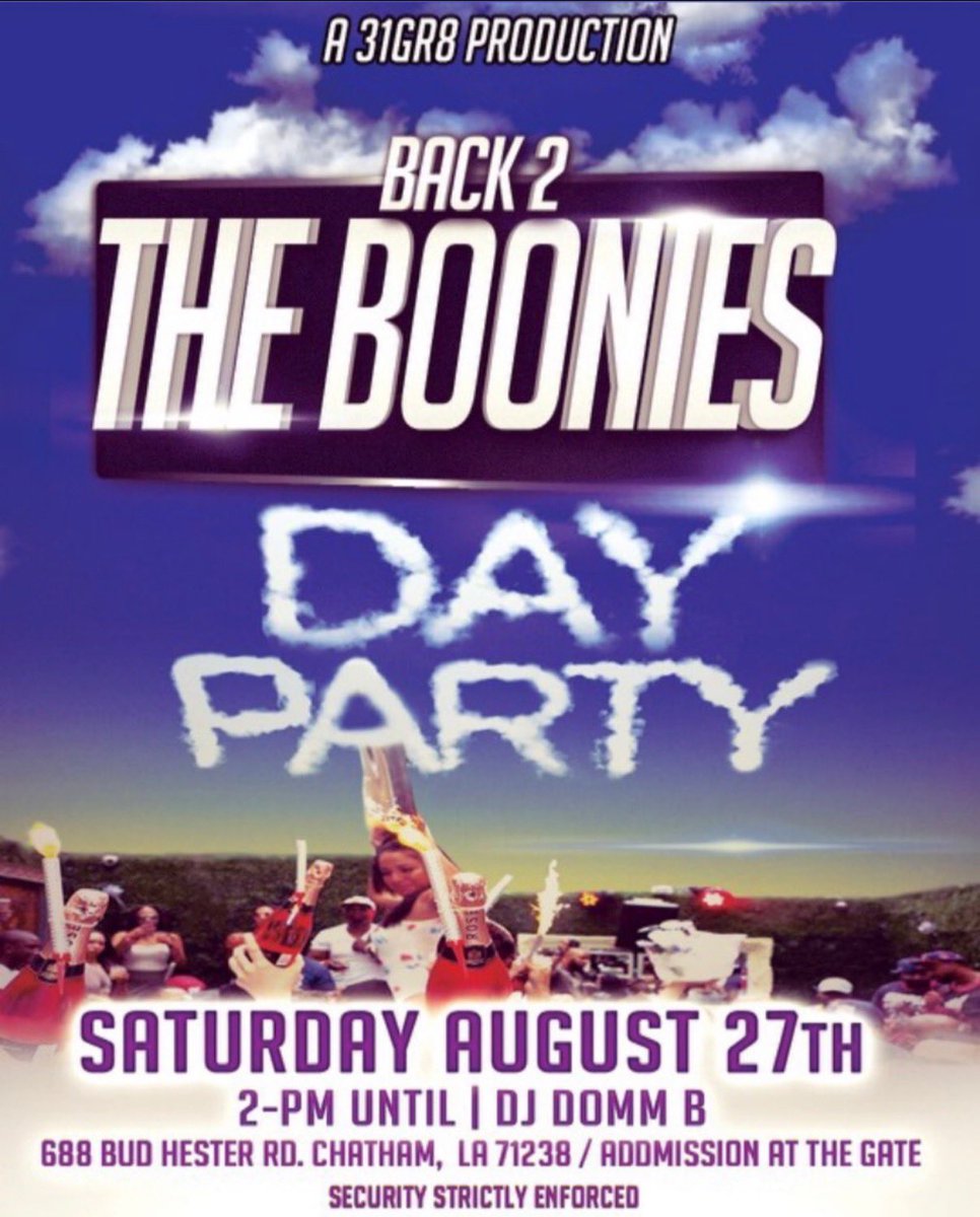 djdommb__'s tweet photo. We are 2 1/2 weeks away from the biggest back to school day party of the semester!
Vendors 🍗
Clouds 💨
Drank 🥃
Music 💿
Good Vibes 🫱🏽🫲🏾
Giveaways ⛽️
NO BULLSHIT & NO DRAMA ❌🙅🏽♂️
#318vsEverybody
#LaTech26 🐶
#GramFam26 🐯
#ULM26 🦅
#NSU26 😈 https://t.co/2bQLiN4JrZ