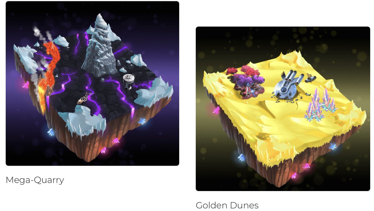 Whoooaaa 😵🥶 <a href="/super_yeti/">SuperYeti</a> 

“Only 10K Quarry Lands but not all land is created equal! Each land has its own unique resource output. 100 will mint a MEGA-QUARRY and, 15 will mint an ULTRA RARE GOLD DUNES”
