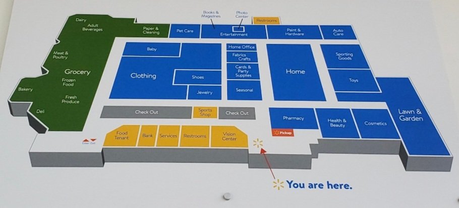 Walmart Inside Map