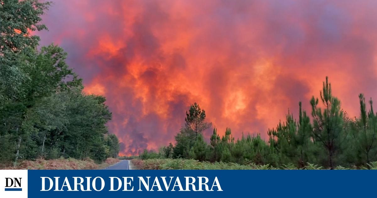 Francia cierra la frontera de Irún al tránsito de camiones debido al incendio en las Landas diariodenavarra.es/noticias/actua…