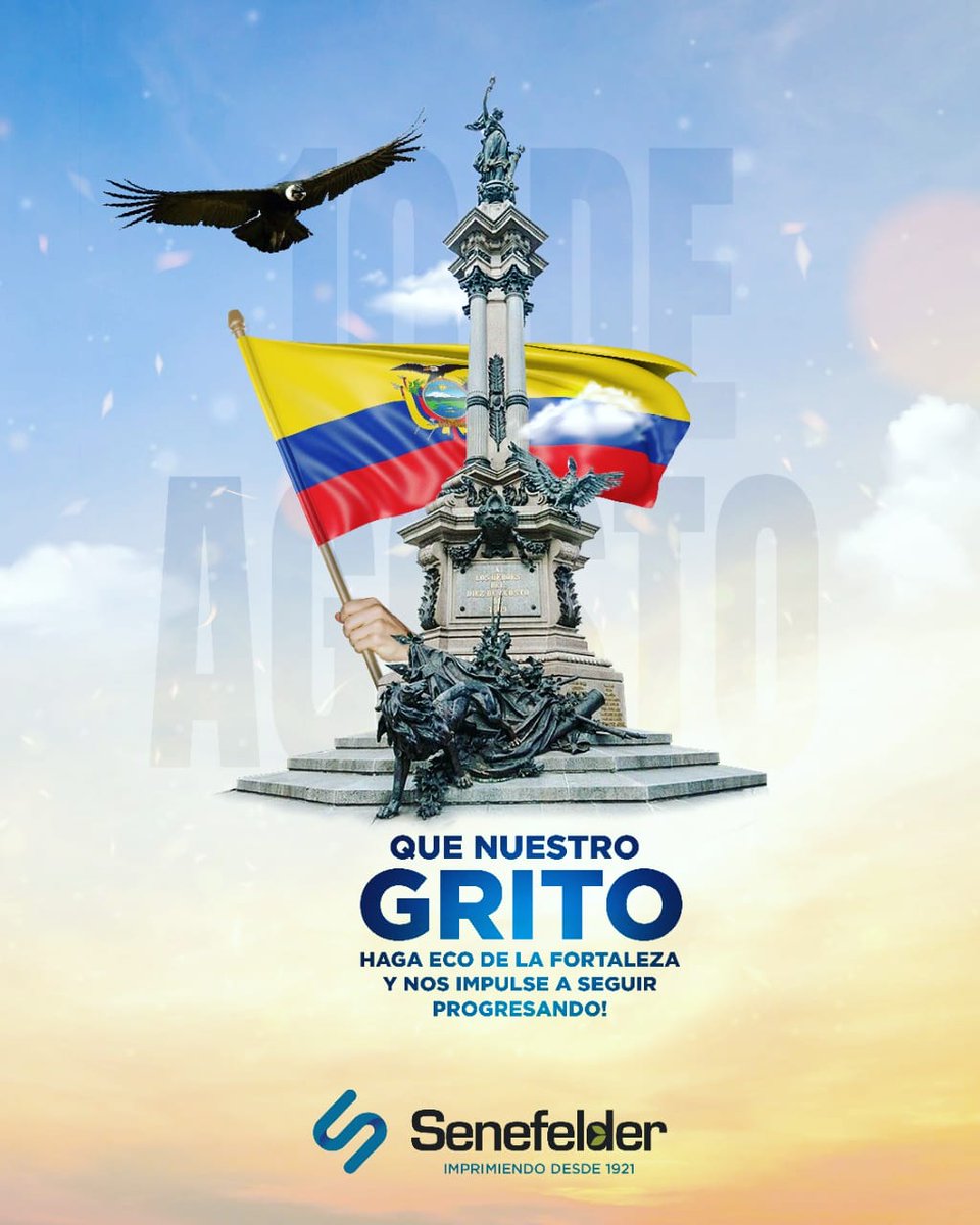 Cuando hay libertad todo lo demás sobra❕
Un día como hoy la nación rompía las cadenas de la opresión española para gritar 🙌🇪🇨
¡Viva La Libertad, Viva El #Ecuador !
. 
#10DeAgosto #independecia #primergritodeindependencia #ecuadordelasoportunidades #ecuadorprimero