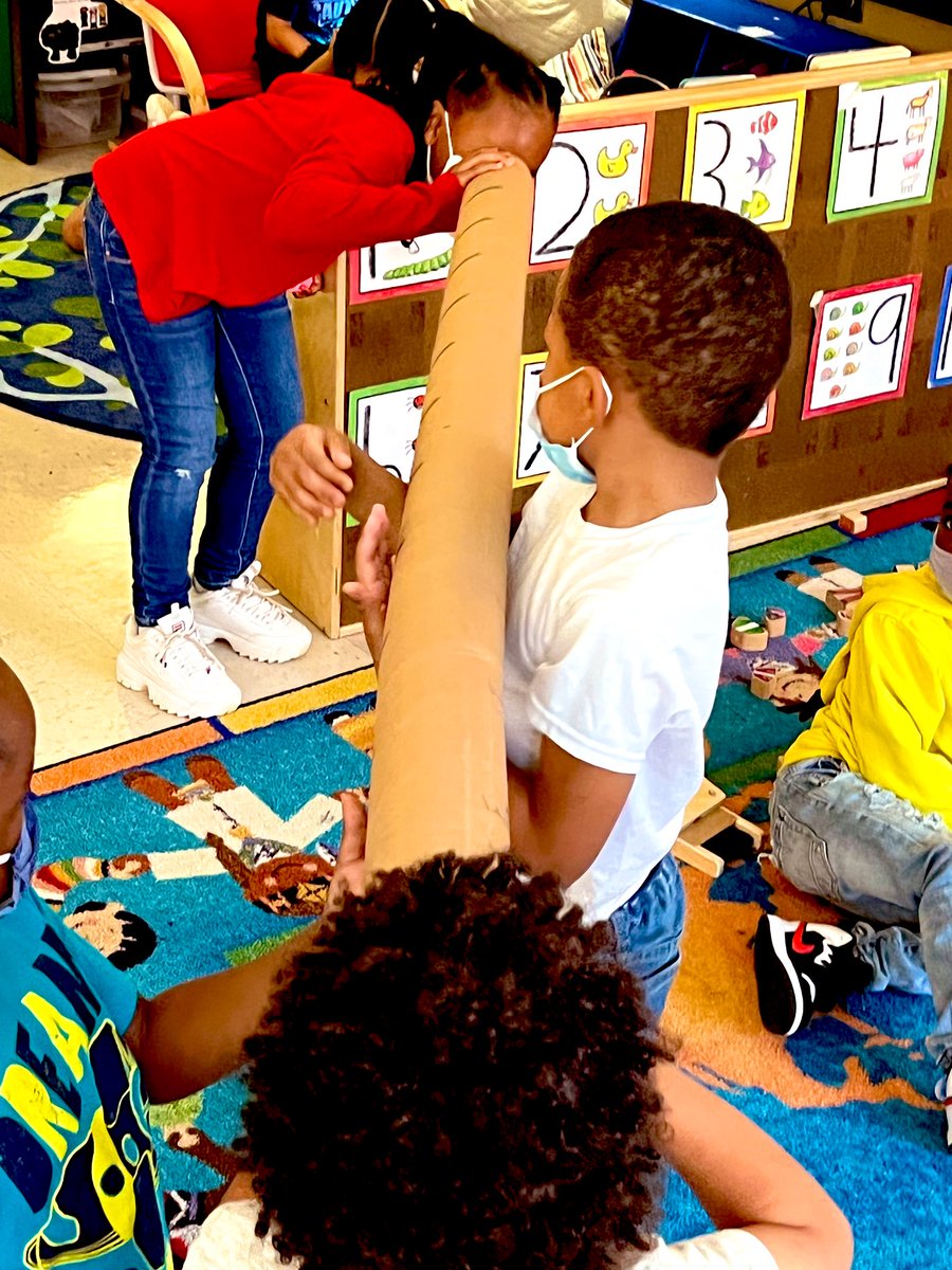 RCPS_EarlyLearn's tweet photo. Cardboard tube Exploration #dph #pat #tunnel #ispy #recycledfun #prek https://t.co/mrmCrzKUkw