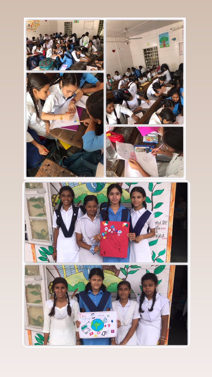 NitikaDogra6's tweet photo. Students of @GGSS_MV3 of IT Vocational celebrated #AzadiKaAmritMahotsav in their own way by making Posters on #DigitalIndia to salute the spirit of Indians by going digital.
@Sandhya44509158 @msisodia #NSQF https://t.co/AIJxa0EFU3