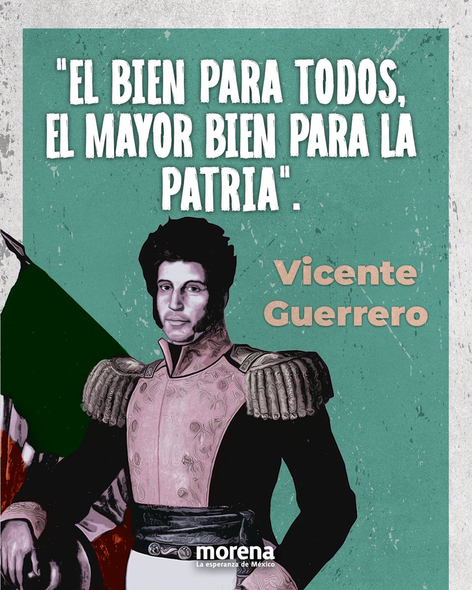 Un día como hoy pero de 1782 nació Vicente Guerrero, político y militar de origen indígena y afromexicano. 

Fue el segundo presidente de México como nación independiente. Su actitud patriótica nos sigue marcando el camino.